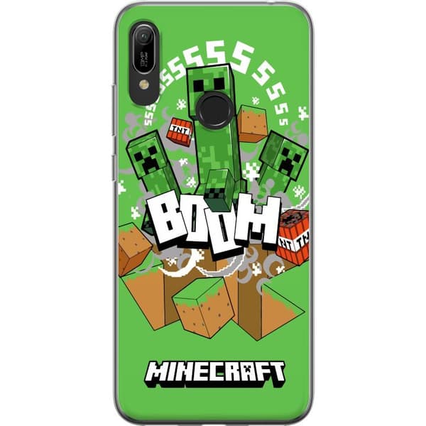 Huawei Y6 (2019) Läpinäkyvä kuori Minecraft Boom