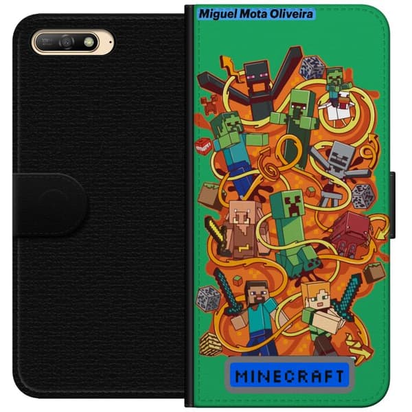 Huawei Y6 (2018) Plånboksfodral Minecraft