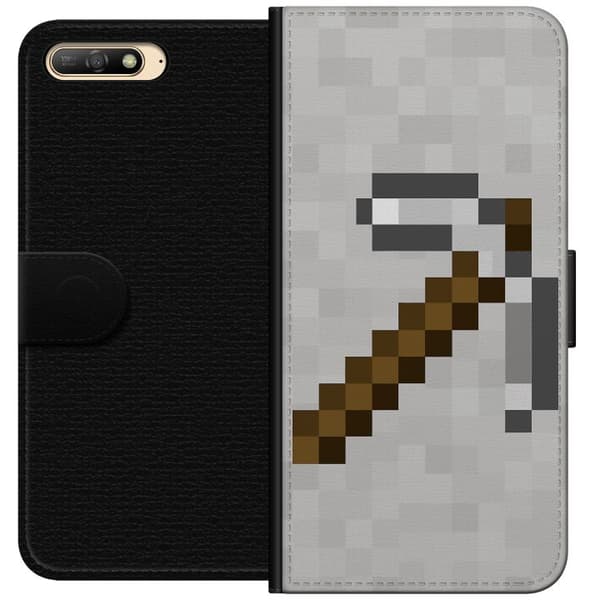 Huawei Y6 (2018) Tegnebogsetui Minecraft Værktøjer