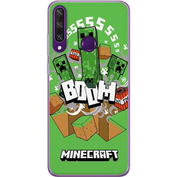 Huawei Y6p Gennemsigtig cover Minecraft Boom