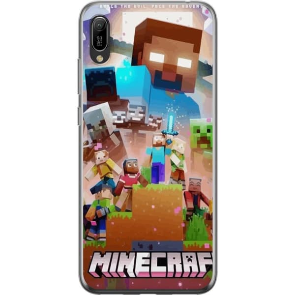 Huawei Y6 Pro (2019) Läpinäkyvä kuori Minecraft