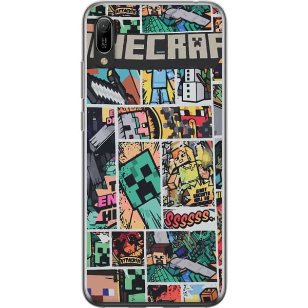 Huawei Y6 Pro (2019) Gennemsigtig cover Minecraft Kunst