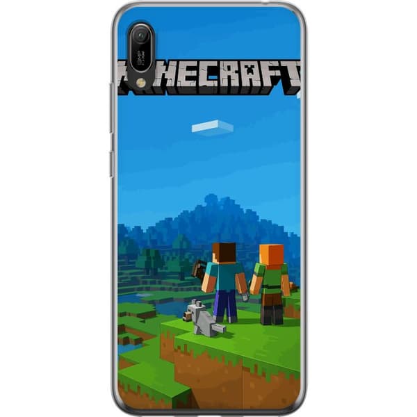 Huawei Y6 Pro (2019) Genomskinligt Skal Minecraft Key Art