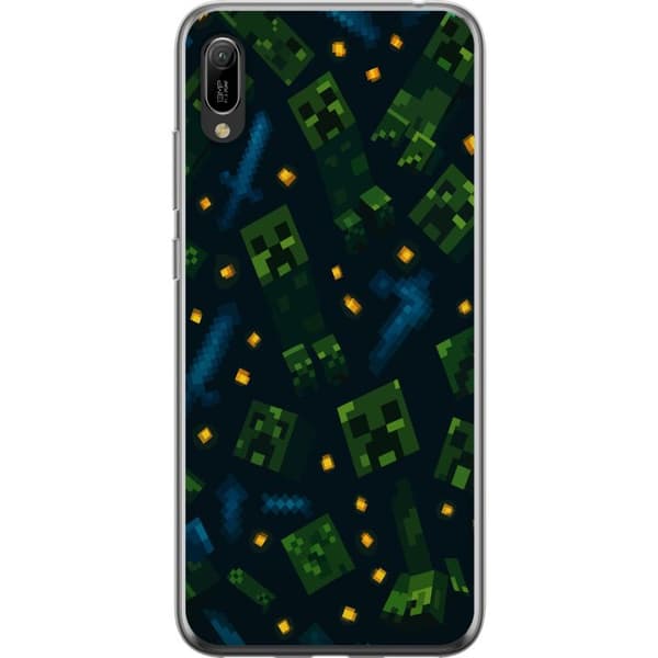 Huawei Y6 Pro (2019) Gennemsigtig cover Minecraft Dungeons Mob