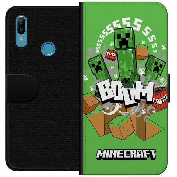 Huawei Y6 (2019) Tegnebogsetui Minecraft Boom