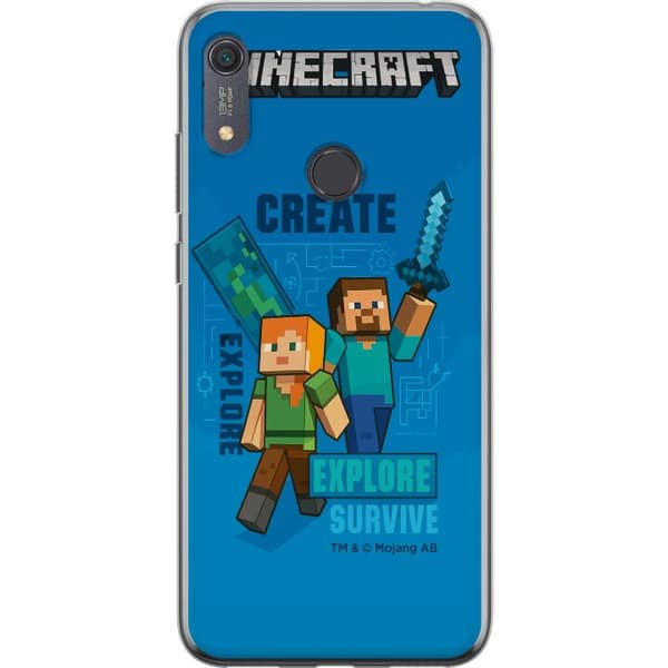 Huawei Y6s (2019) Gennemsigtig cover Minecraft Huler