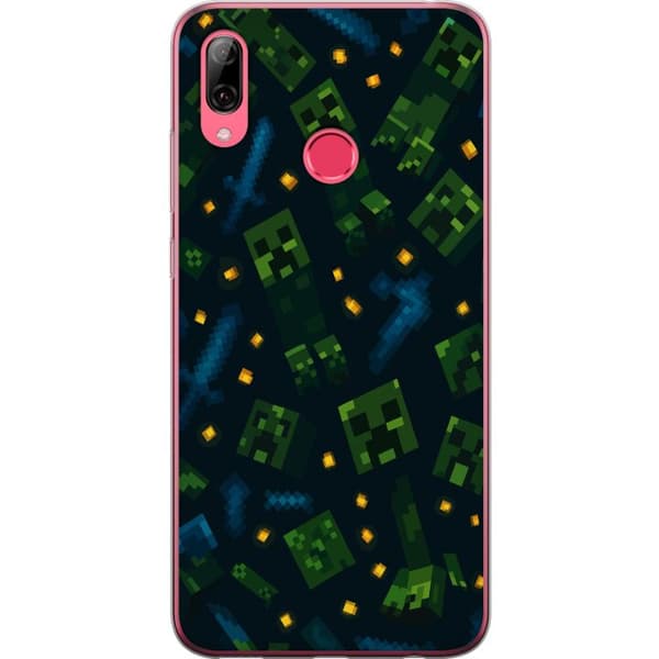 Huawei Y7 (2019) Gennemsigtig cover Minecraft Dungeons Mob