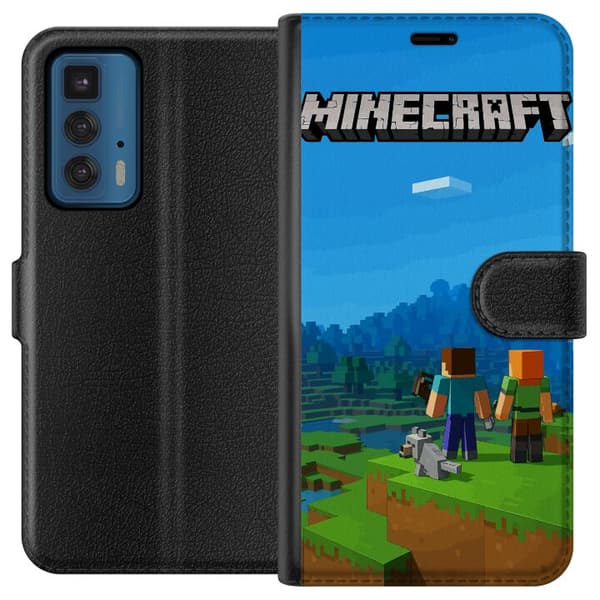 Motorola Edge 20 Pro Plånboksfodral Minecraft Key Art