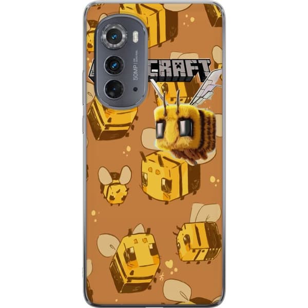 Motorola Edge (2022) Gennemsigtig cover Minecraft Bi