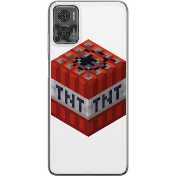 Motorola Moto E22i Läpinäkyvä kuori Minecraft TNT