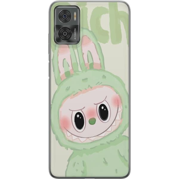 Motorola Moto E22i Gennemsigtig cover Pop mart labubu