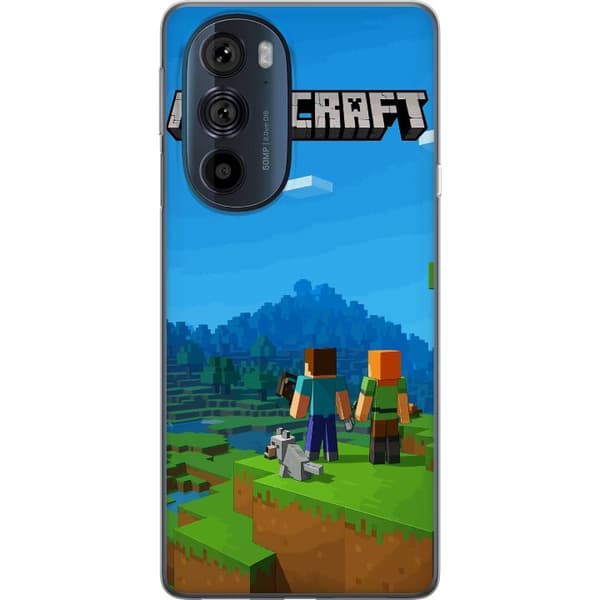 Motorola Edge 30 Pro Gjennomsiktig deksel Minecraft Key Art