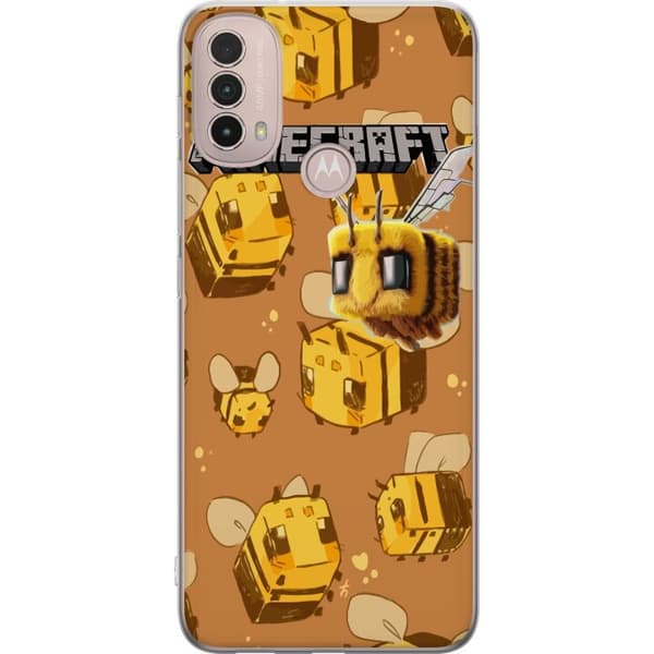 Motorola Moto E40 Gennemsigtig cover Minecraft Bi
