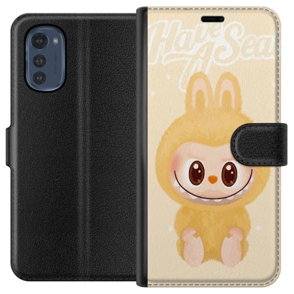 Motorola Moto E32s Plånboksfodral Pop mart labubu
