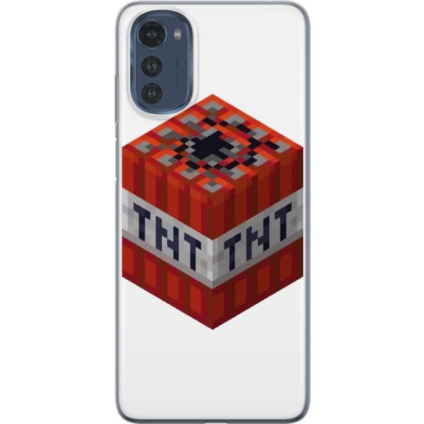 Motorola Moto E32s Gennemsigtig cover Minecraft TNT