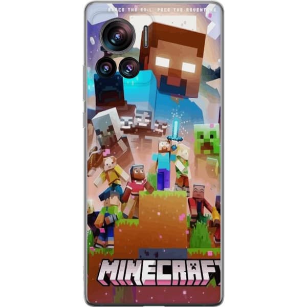 Motorola Edge 30 Ultra Läpinäkyvä kuori Minecraft