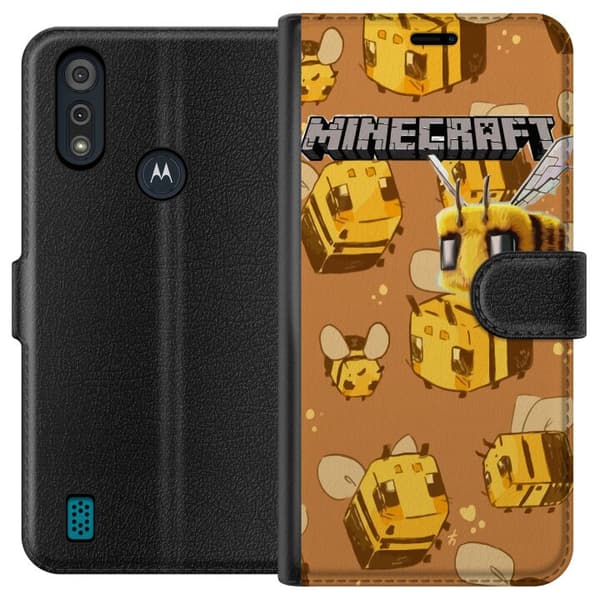 Motorola Moto E6i Tegnebogsetui Minecraft Bi