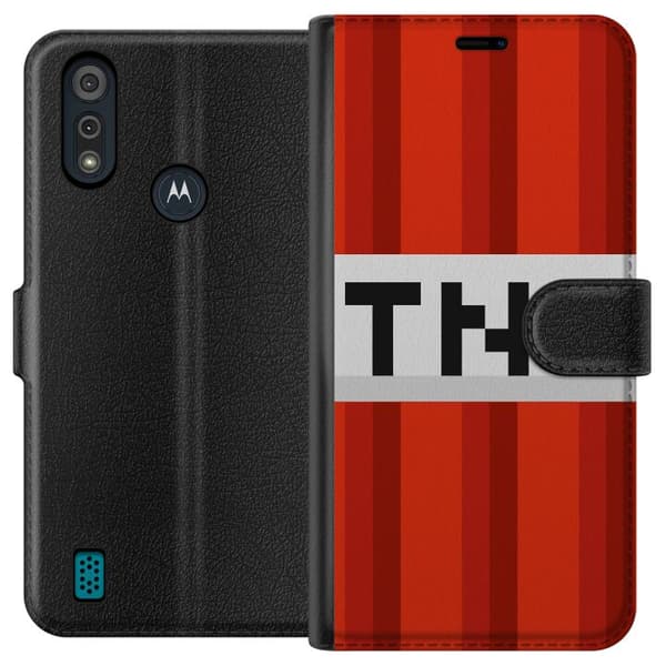 Motorola Moto E6i Tegnebogsetui Minecraft TNT