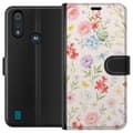 Miniatyrbillede 1 af 3: Motorola Moto E6i Tegnebogsetui Blomster