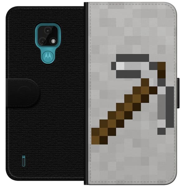 Motorola Moto E7 Plånboksfodral Minecraft Tools