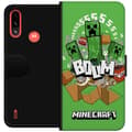 Miniatyrbild 1 av 3: Motorola Moto E7 Power Plånboksfodral Minecraft Boom