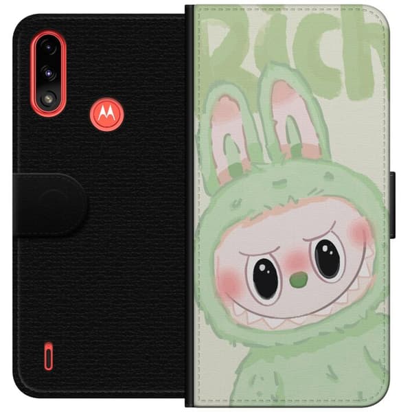 Motorola Moto E7 Power Tegnebogsetui Pop mart labubu