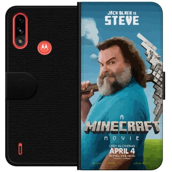 Motorola Moto E7 Power Lompakkokotelo Minecraft-elokuva