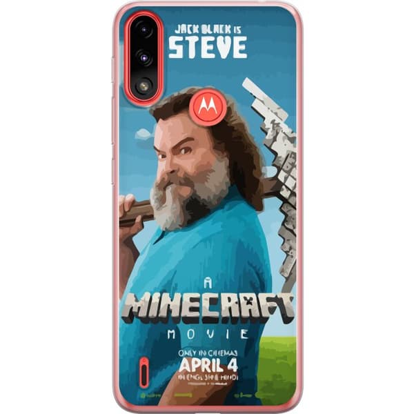 Motorola Moto E7 Power Genomskinligt Skal A Minecraft Movie