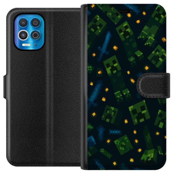 Motorola Edge S Lompakkokotelo Minecraft Dungeons Mob