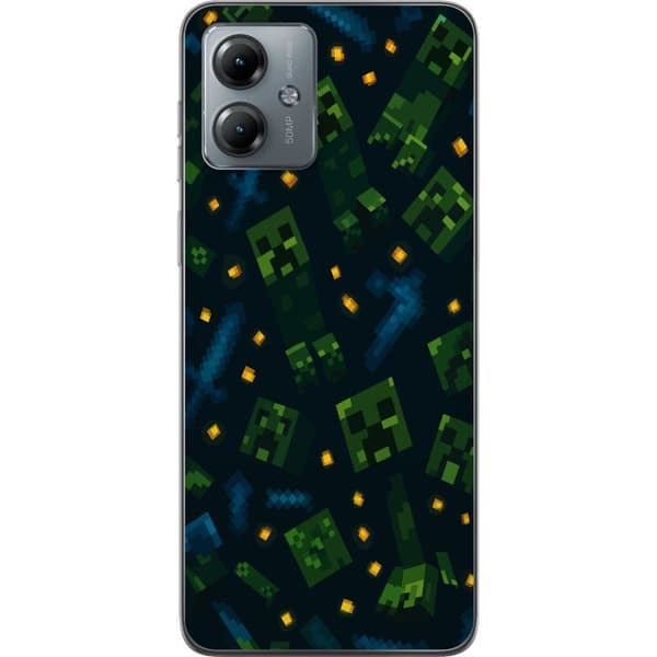 Motorola Moto G14 Gjennomsiktig deksel Minecraft Dungeons Mob