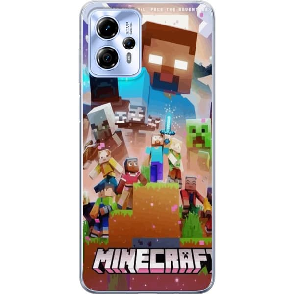 Motorola Moto G13 Gennemsigtig cover Minecraft