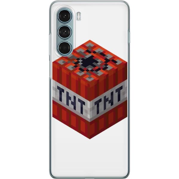 Motorola Moto G200 5G Gjennomsiktig deksel Minecraft TNT