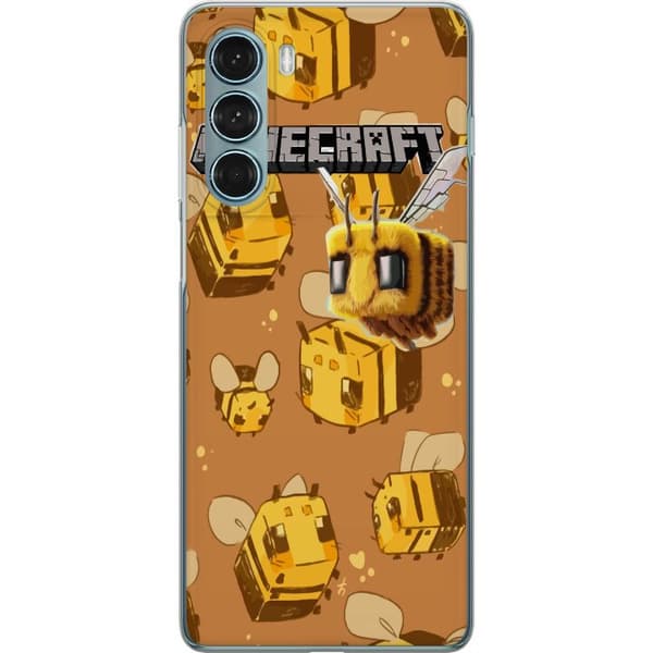 Motorola Moto G200 5G Genomskinligt Skal Minecraft Bi