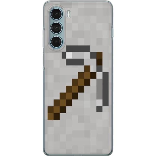 Motorola Moto G200 5G Genomskinligt Skal Minecraft Tools