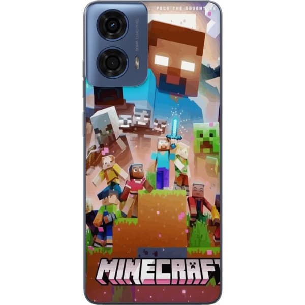Motorola Moto G24 Genomskinligt Skal Minecraft