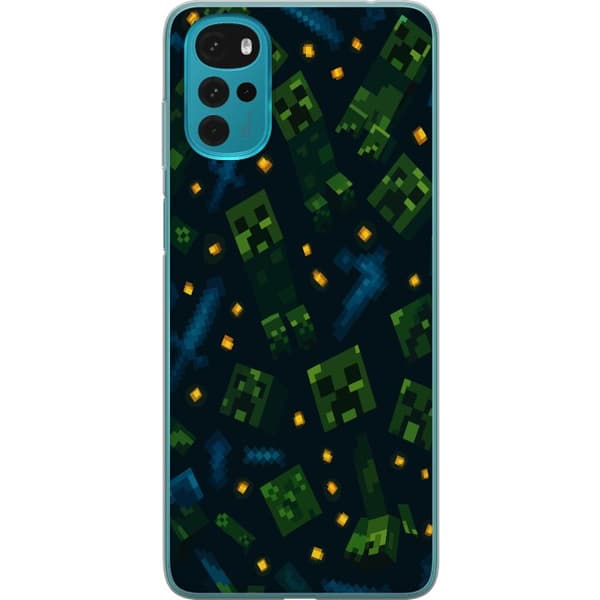 Motorola Moto G22 Läpinäkyvä kuori Minecraft Dungeons Mob