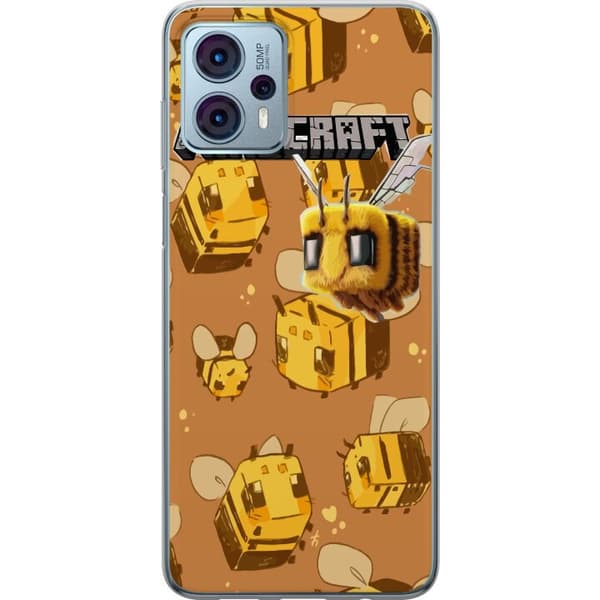 Motorola Moto G23 Gennemsigtig cover Minecraft Bi