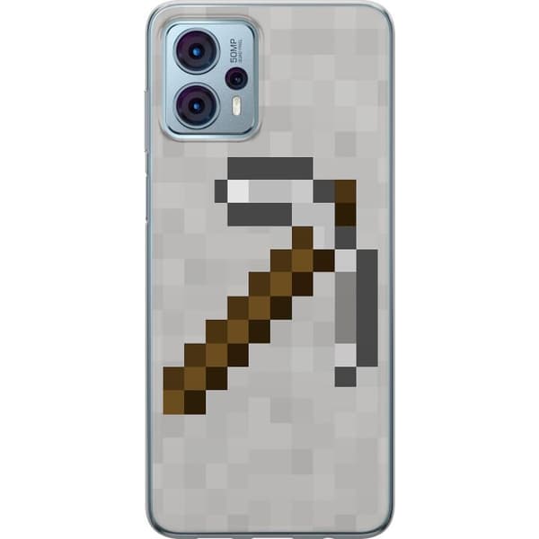 Motorola Moto G23 Genomskinligt Skal Minecraft Tools