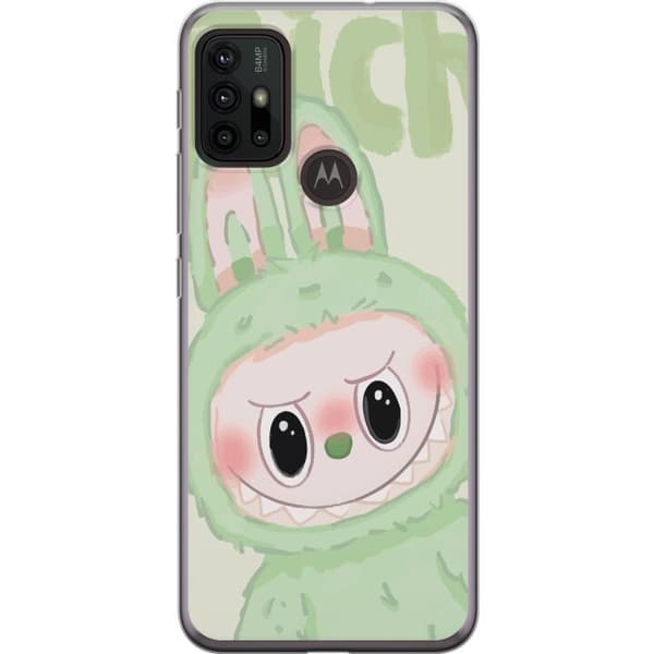 Motorola Moto G30 Gennemsigtig cover Pop mart labubu