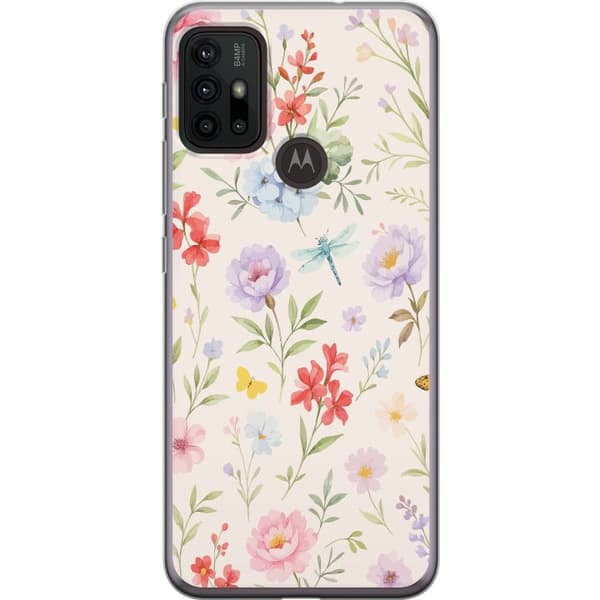 Motorola Moto G30 Gjennomsiktig deksel Blomster
