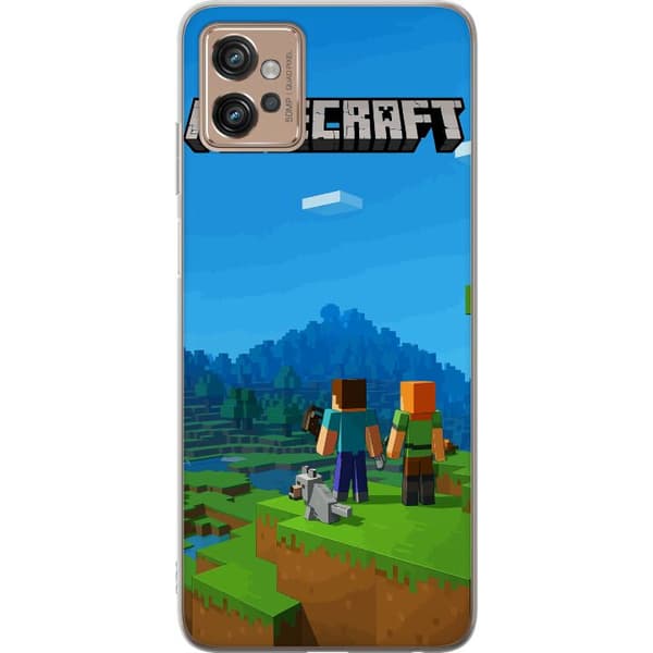 Motorola Moto G32 Läpinäkyvä kuori Minecraft Key Art