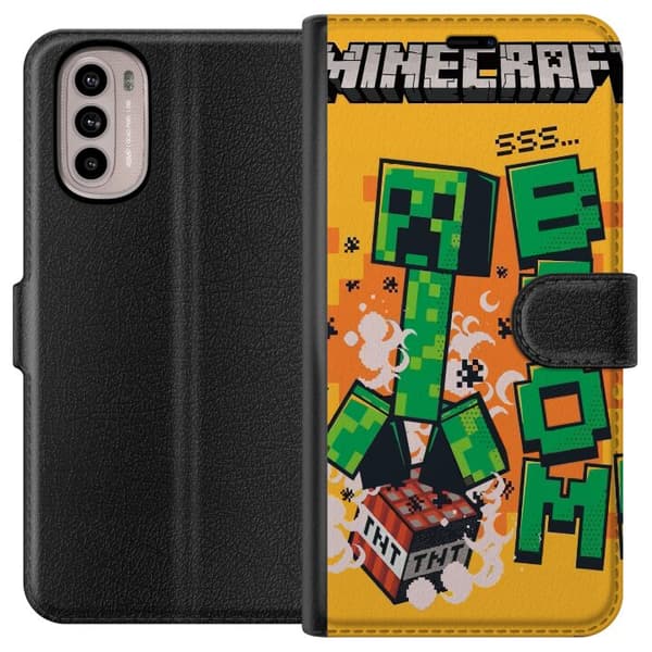 Motorola Moto G41 Tegnebogsetui Minecraft Boom