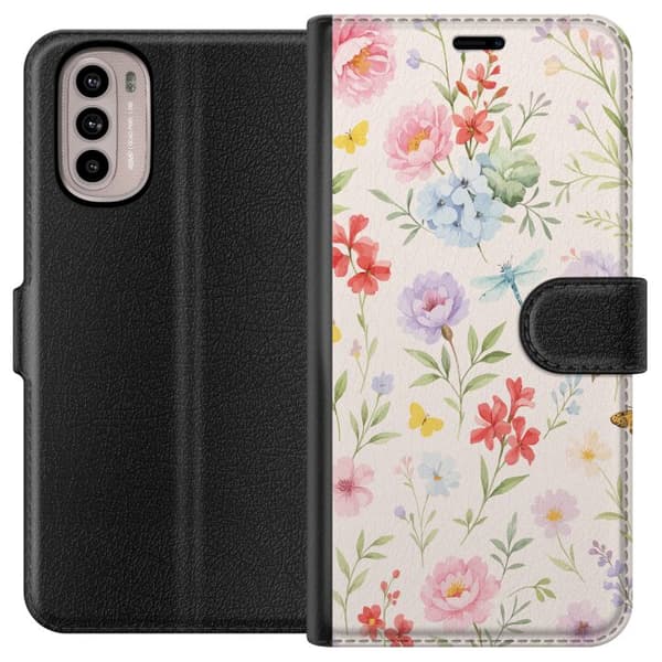 Motorola Moto G41 Plånboksfodral Blommor