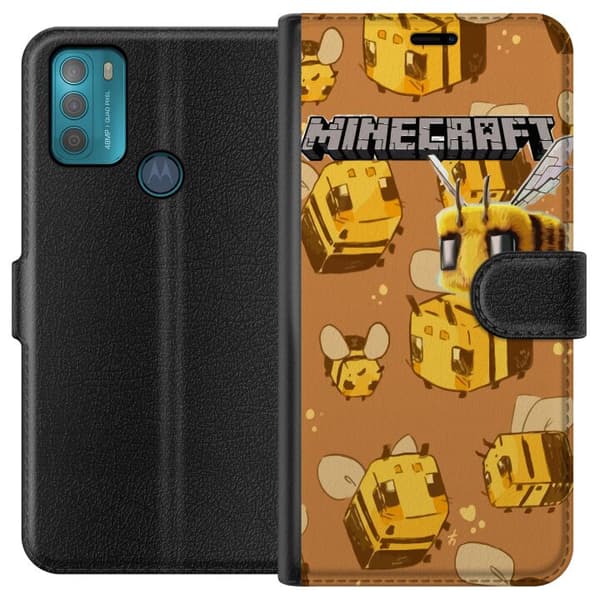 Motorola Moto G50 Lompakkokotelo Minecraft Bi