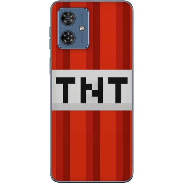 Motorola Moto G54 Genomskinligt Skal Minecraft TNT