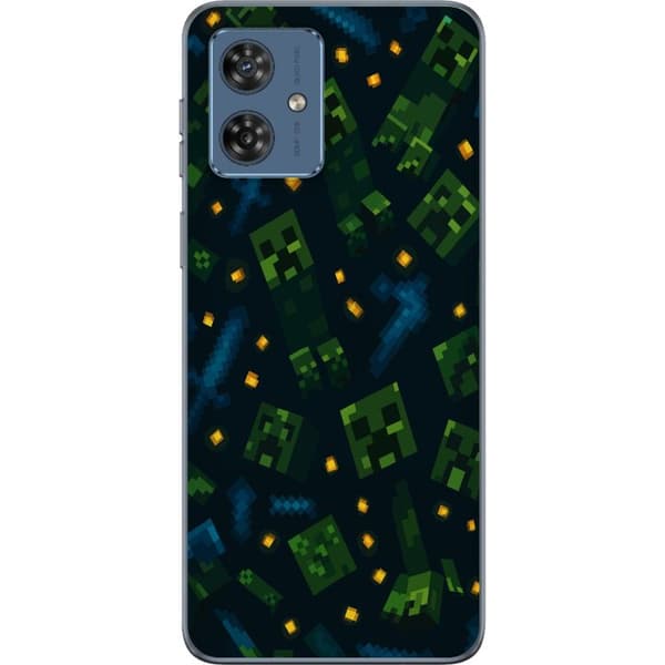 Motorola Moto G54 Gjennomsiktig deksel Minecraft Dungeons Mob