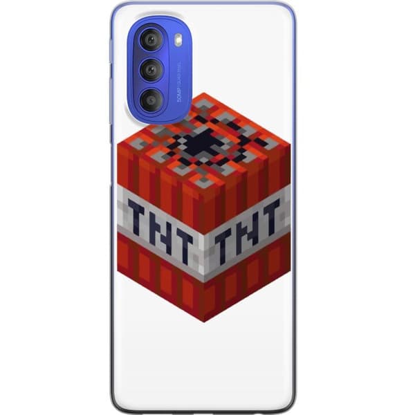 Motorola Moto G51 5G Gjennomsiktig deksel Minecraft TNT