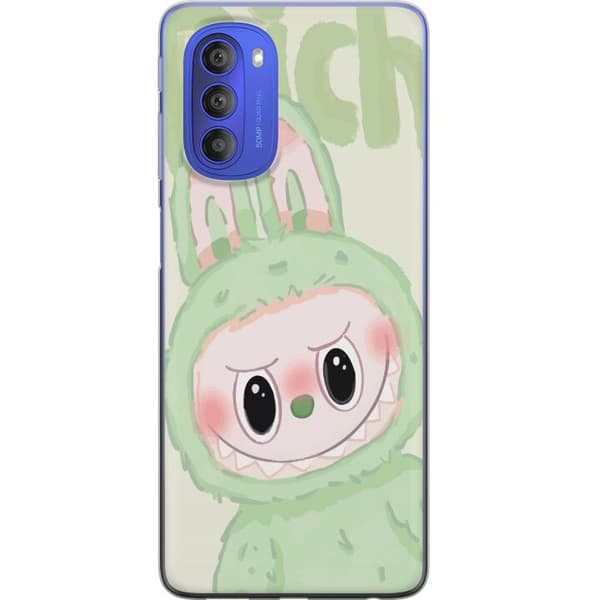 Motorola Moto G51 5G Gennemsigtig cover Pop mart labubu