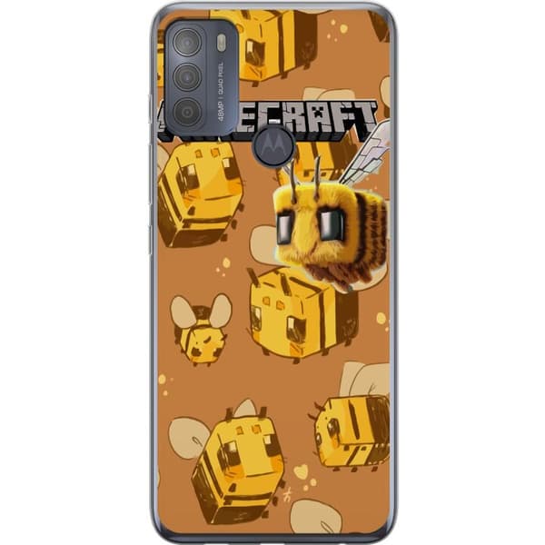 Motorola Moto G50 Läpinäkyvä kuori Minecraft Bi