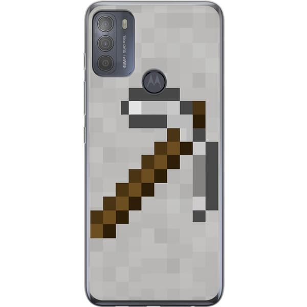Motorola Moto G50 Läpinäkyvä kuori Minecraft Työkalut